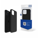 Telefoni &uuml;mbris 3MK Silicone, iPhone 15 Pro, must v.