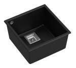 K&ouml;&ouml;givalamu Quadron David 40, graniit, 42 cm x 41 cm x 22.5 cm, must v./roostevaba teras v.