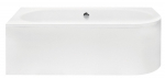 Vann, teisaldatav Besco Avita, 75 cm x 160 cm x 42 cm, vasakpoolne, valge