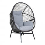 &Otilde;uetool House Nordic Rosario, must v./hall v., 74 cm x 73 cm x 103 cm