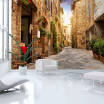 Fototapeet Artgeist Colourful Street In Tuscany, 70 cm x 100 cm