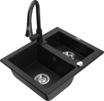 K&ouml;&ouml;givalamu koos kraaniga Mexen Carlos Elia, graniit, 58.2 cm x 47.5 cm x 17.7 cm, h&otilde;be/must