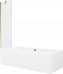 Vann seinaga, sisseehitatav Mexen Cube, 180 cm x 80 cm x 39 cm, ristk&uuml;lik, l&auml;bipaistev/kuldne