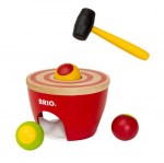 Puidust m&auml;ng haamriga Brio, punane v./kollane v./roheline v.