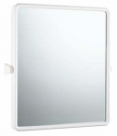 Peegel Gedy, rippuv, 60 cm x 70 cm, valge v.