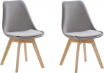 Toolide komplekt Beliani Dakota II, matt, hall v., 57 cm x 47 cm x 82 cm, 2 tk
