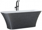 Vann, teisaldatav Besco Assos Glam, 160 cm x 70 cm x 64.5 cm, ristk&uuml;lik, valge/kroom