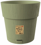 Lillepott Stefanplast Etnica, plastik, roheline v.