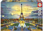 Pusle Educa Eiffel Tower, 34 cm x 48 cm, 500 tk, mitmev&auml;rviline