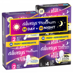 H&uuml;gieenisidemed Always Platinum Day S2 & Night S4, Super/Secure Night, 24 tk
