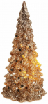 Dekoratsioon "Kuusepuu" LED-valgustusega, 12 cm, 5.3 cm, kuldne