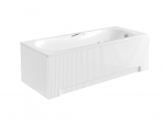 Vann, teisaldatav Besco Aria Plus, 160 cm x 70 cm x 53.5 cm, ristk&uuml;lik, valge