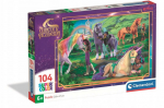 Pusle Clementoni Unicorn Academy 25093, 27 cm x 38 cm, 104 tk, mitmev&auml;rviline