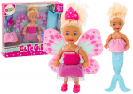 Nukk aksessuaaridega Lean Toys Cute Girl 3in1, 12 cm, mitmev&auml;rviline