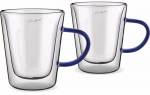 Topeltklaasist kruusikomplekt Lamart Vaso LT9119, sinine/l&auml;bipaistev, 0.300 l