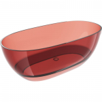 Vann, teisaldatav Mexen Pure, 170 cm x 80 cm x 58 cm, ovaalne, rose transparent v.