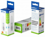 Lambipirn GTV LED, C30, 6400 &deg;K, E27, 3 W, 260 lm