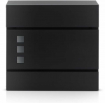 Postkast HM-863, must v., 10.5 cm x 37 cm x 37 cm