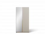 Riidekapp ADRK Alera II, kuld v./ka&scaron;miir v., 58 cm x 100 cm x 204 cm, peegliga