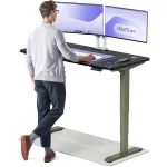 Arvutilaud reguleeritava k&otilde;rgusega Desktronic HomePro 829 53, 140 cm x 70 cm, 126 cm, must v./roheline v.