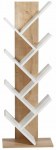 Raamaturiiul Kalune Design Tuval 066, tamm v./valge v., 129.8 cm x 46 cm x 22 cm