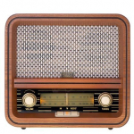 Kahjustatud pakendiga toode. Raadiovastuv&otilde;tja Camry Retro CR 1188, pruun v.