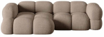 Nurgadiivan Cosmopolitan Design Loretto Sorella 21, cappuccino v., vasak, 147 x 250 cm x 68 cm