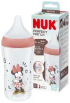 Lutipudel Nuk Perfect Match Minnie Mouse, 260 ml, 3 kuud, l&auml;bipaistev v./mitmev&auml;rviline