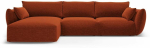 Nurgadiivan Cosmopolitan Design Matera, telliskivi punane v., vasak, 171 x 280 cm x 85 cm
