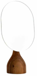 Kosmeetiline peegel Homla Melkaro, teisaldatav, 14 cm x 16.5 cm, pruun v./h&otilde;be v.