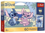 Pusle Trefl Fun with Stitch, 27 cm x 20 cm, 60 tk