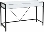 Kirjutuslaud sahtlitega Akord Furniture Factory Loft Pure, 124 cm x 50 cm, 80 cm, valge v.
