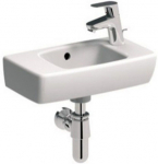 Vannitoa kraanikauss Geberit Selnova Square, akr&uuml;&uuml;l, 45 cm x 25 cm x 15 cm, valge v.