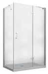 Du&scaron;ikabiin Besco Viva VPP-100-195C, ristk&uuml;lik, aluseta, 100 cm x 80 cm x 195 cm, l&auml;bipaistev v./kroom v./karastatud