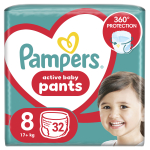 P&uuml;ksm&auml;hkmed Pampers Pants, 8 suurus, 17 kg, 32 tk
