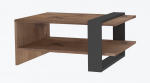 Kohvilaud Kalune Design Ova, antratsiit v./pruun v., 80 cm x 55 cm x 35 cm