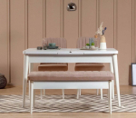 S&ouml;&ouml;gitoa komplekt Kalune Design Vina, valge v./m&auml;nni v./heleroosa v.