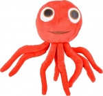 Pehme m&auml;nguasi Daffi Octopus Mini Mini, punane v., 30 cm