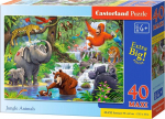 Pusle Castorland Jungle Animals 342911, 40 cm x 59 cm, 40 tk, mitmev&auml;rviline