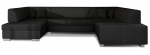 Nurgadiivan Havana Sawana 14, Soft 11, must v., vasak, 320 x 207 cm x 73 cm
