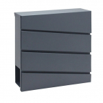Postkast ModernHome HPB932-7, antratsiit v., 37 cm x 10 cm x 37 cm