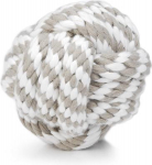 M&auml;nguasi koerale, pall Beeztees Rope Ball 641204, 10 cm, &Oslash; 10 cm, valge/beež