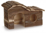 Maja n&auml;rilistele Beeztees Forest Arch Log Cabin, 26.5 cm x 16 cm x 13.5 cm, pruunikas v.