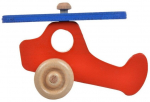 L&uuml;katav m&auml;nguasi Wood&Joy Mini Airplane, 9 cm, sinine/punane
