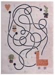 Vaip sise Hakano Beo Game, eriv&auml;rviline/beež v., 170 cm x 120 cm