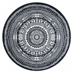 Vaip sise Hakano Beo Napkin, must v., 120 cm x 120 cm
