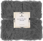 Pleed Springos Lovely Blankets Extra Soft, tumehall v., 200 cm x 220 cm