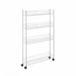 Peenike 4-korruseline ratastel k&auml;ru Metaltex Fino4, 58 cm x 95 cm x 16 cm, valge v.