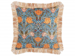 Dekoratiivne padi Beliani Mitella, sinine v./oranž v., 45 cm x 45 cm