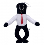 Pehme m&auml;nguasi HappyJoe Skibidi Toilet, Audio Man, valge v./must v., 26 cm